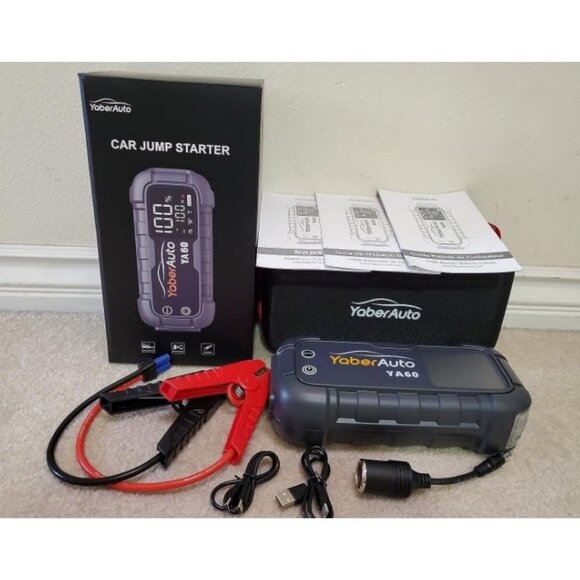 Car Battery Jump Starter 6000A Jump Box 45W Fast Charging (All Gas/12.0L Diesel) - Picture 1 of 1